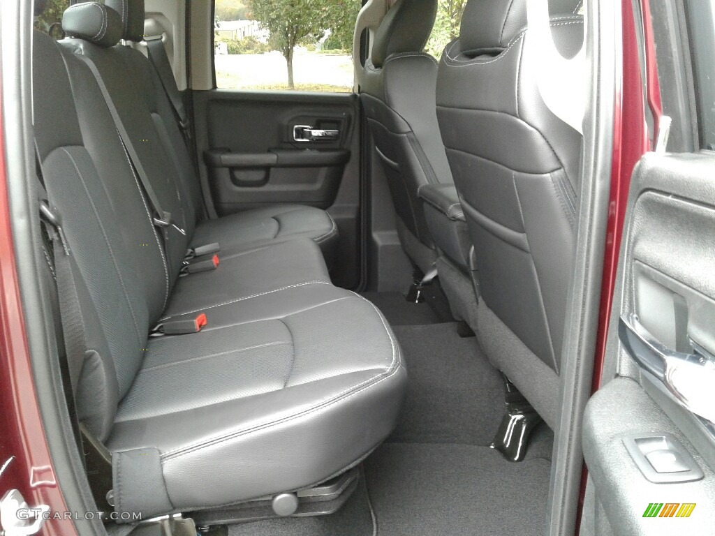 Black Interior 2018 Ram 1500 Laramie Quad Cab 4x4 Photo #123808263