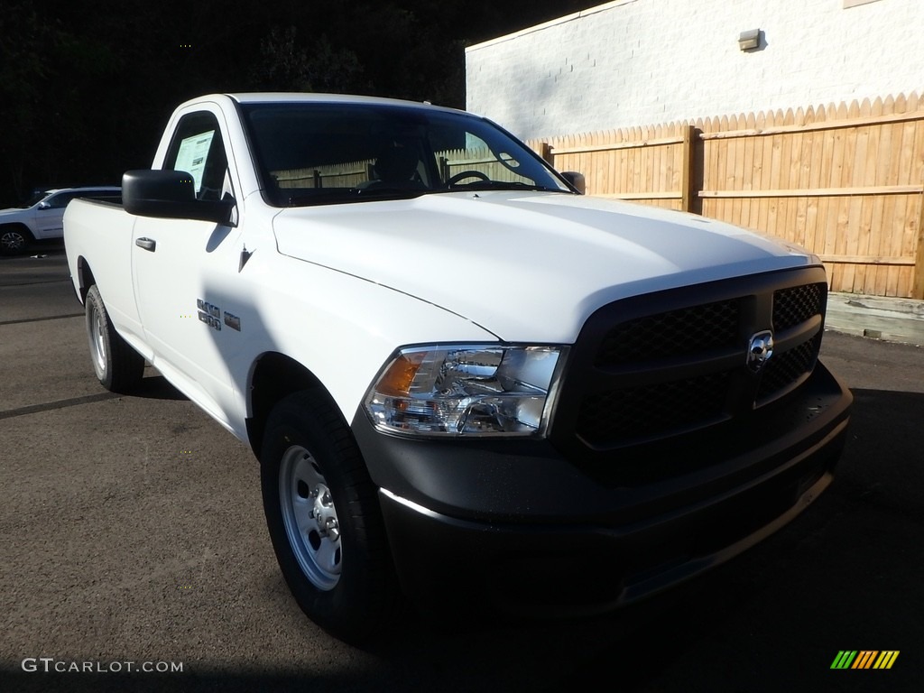 2018 1500 Tradesman Regular Cab 4x4 - Bright White / Black/Diesel Gray photo #7