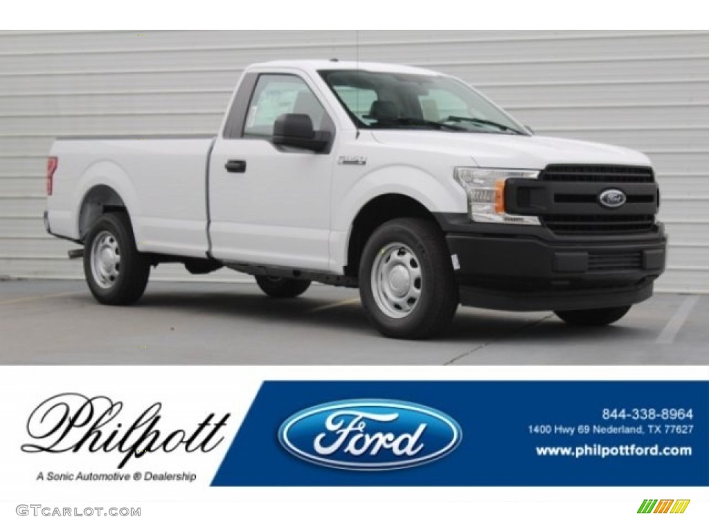 2018 F150 XL Regular Cab - Oxford White / Earth Gray photo #1