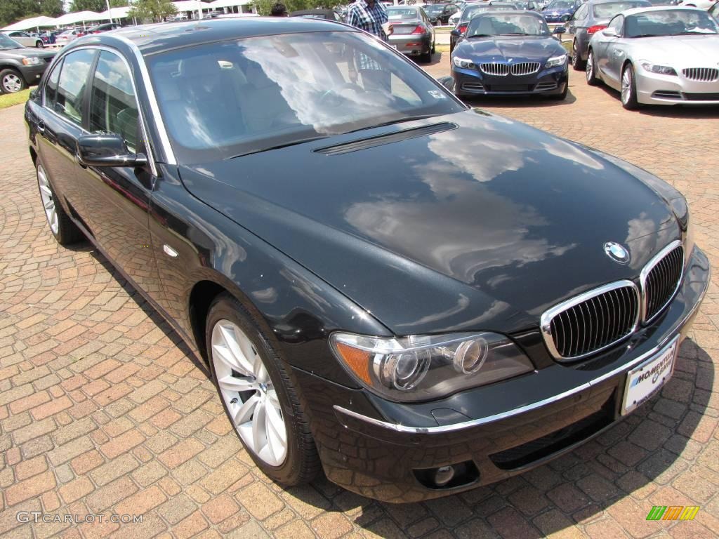 2007 7 Series 750Li Sedan - Black Sapphire Metallic / Cream Beige photo #15