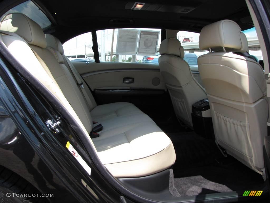 2007 7 Series 750Li Sedan - Black Sapphire Metallic / Cream Beige photo #19