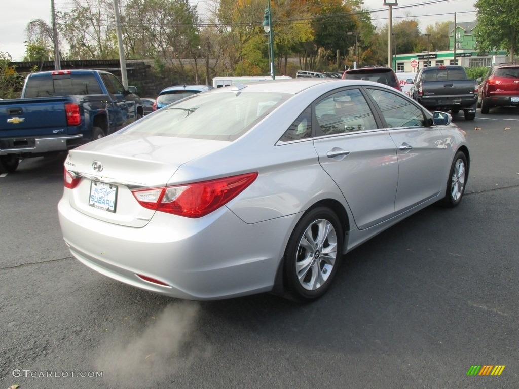 2013 Sonata Limited - Radiant Silver / Black photo #6