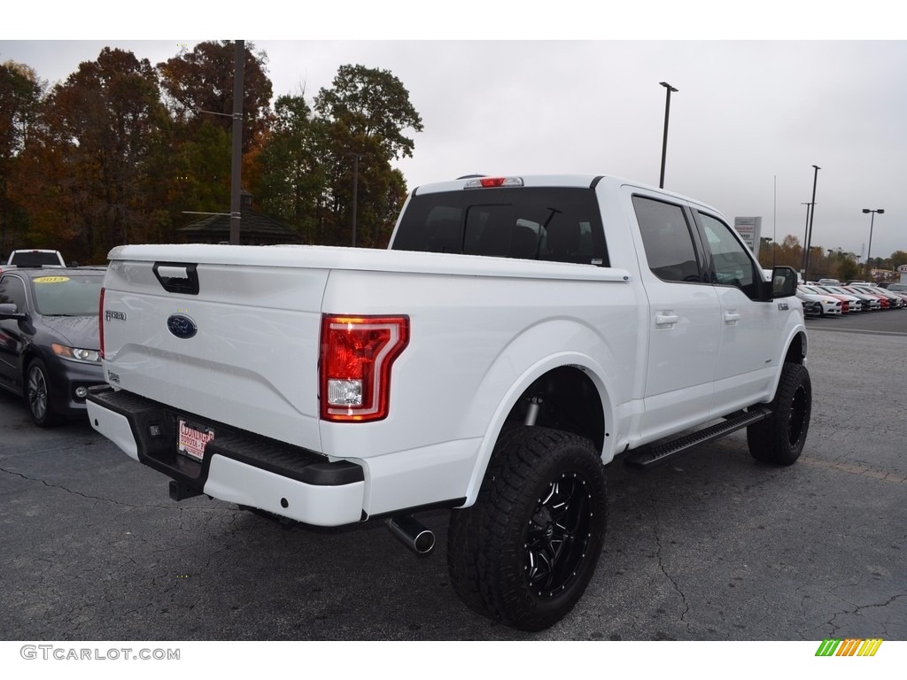 2017 F150 XLT SuperCrew 4x4 - Oxford White / Black photo #3