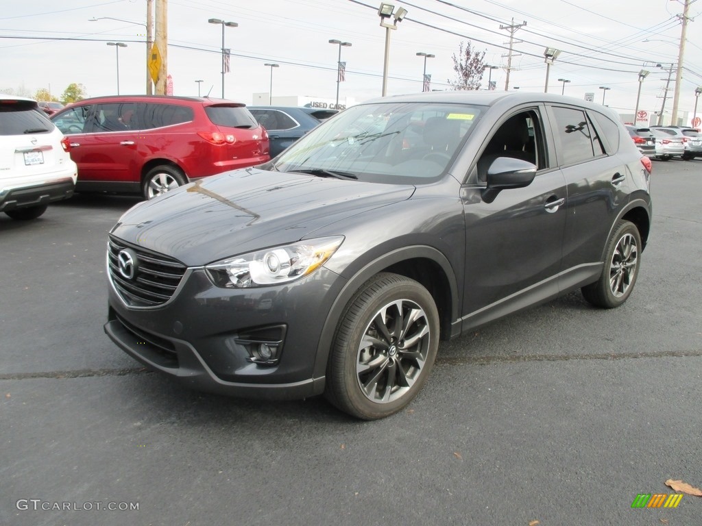 2016 CX-5 Grand Touring AWD - Meteor Gray Mica / Black photo #2