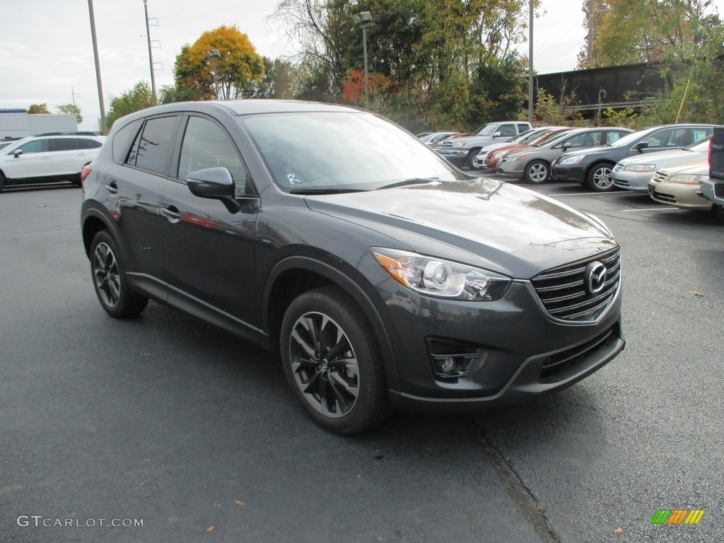 2016 CX-5 Grand Touring AWD - Meteor Gray Mica / Black photo #4