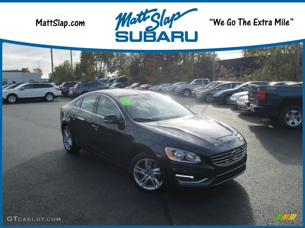 2014 S60 T5 - Caspian Blue Metallic / Soft Beige photo #1