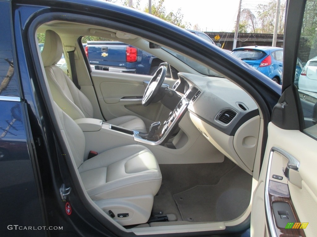 2014 S60 T5 - Caspian Blue Metallic / Soft Beige photo #18