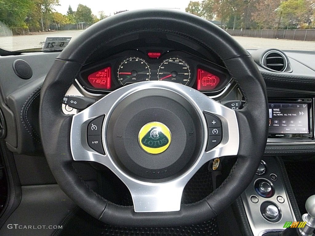 2014 Lotus Evora 2+2 Ebony Steering Wheel Photo #123813468