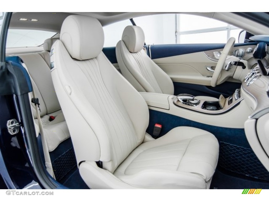 2018 E 400 Coupe - Lunar Blue Metallic / Macchiato Beige/Yacht Blue photo #2