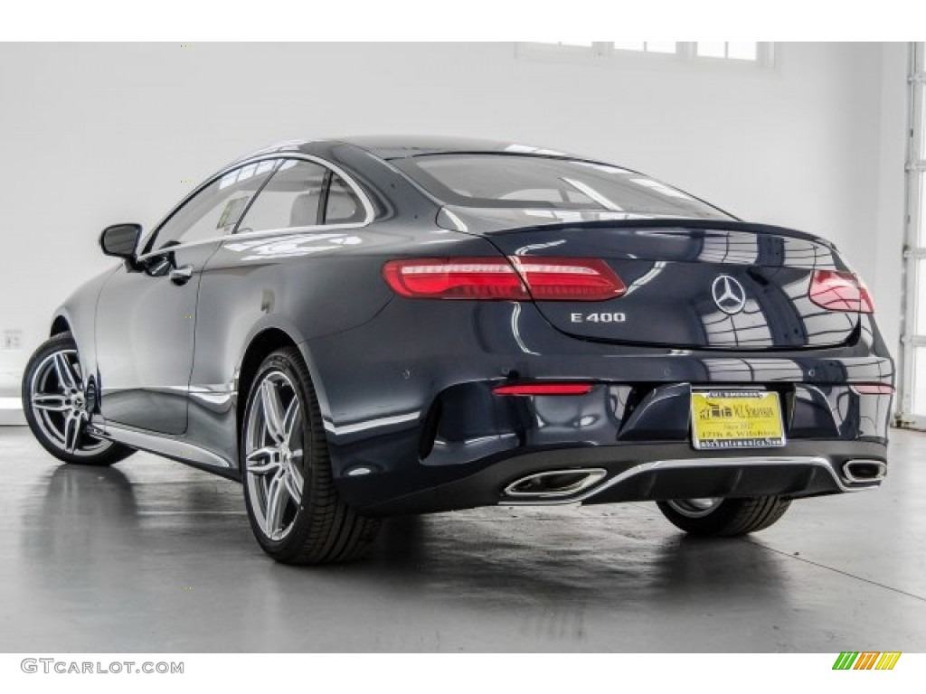 2018 E 400 Coupe - Lunar Blue Metallic / Macchiato Beige/Yacht Blue photo #3