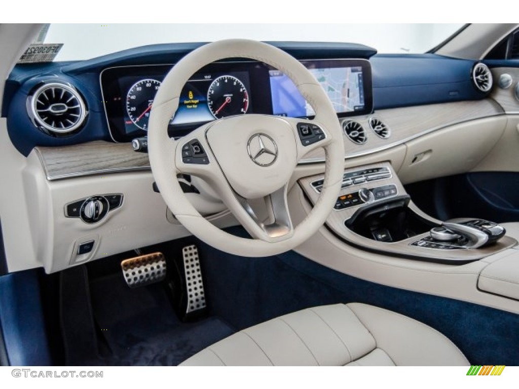 2018 E 400 Coupe - Lunar Blue Metallic / Macchiato Beige/Yacht Blue photo #7