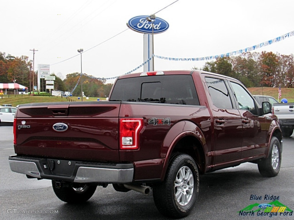 2017 F150 Lariat SuperCrew 4X4 - Bronze Fire / Black photo #5