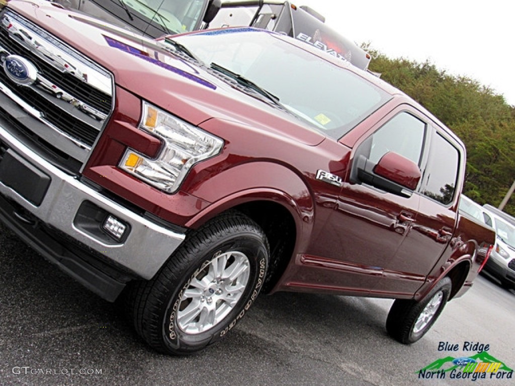 2017 F150 Lariat SuperCrew 4X4 - Bronze Fire / Black photo #31