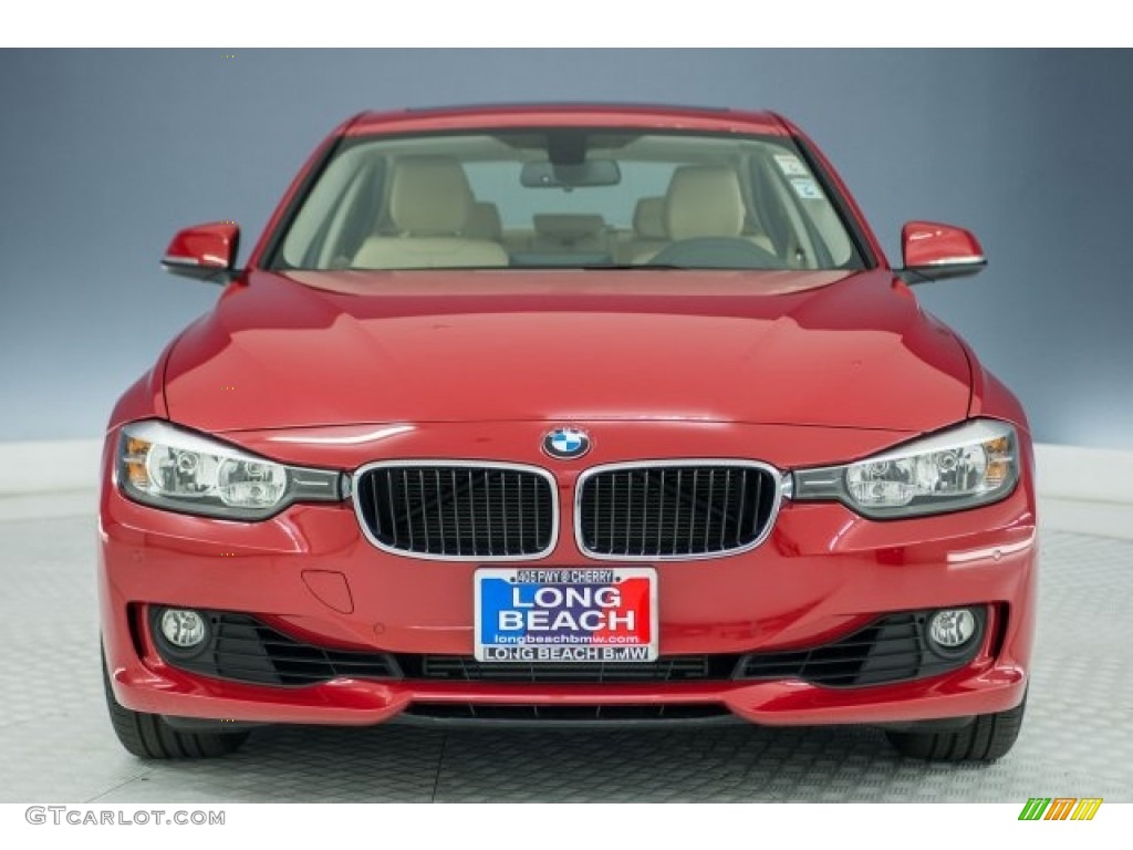 2015 3 Series 328i Sedan - Melbourne Red Metallic / Venetian Beige photo #2