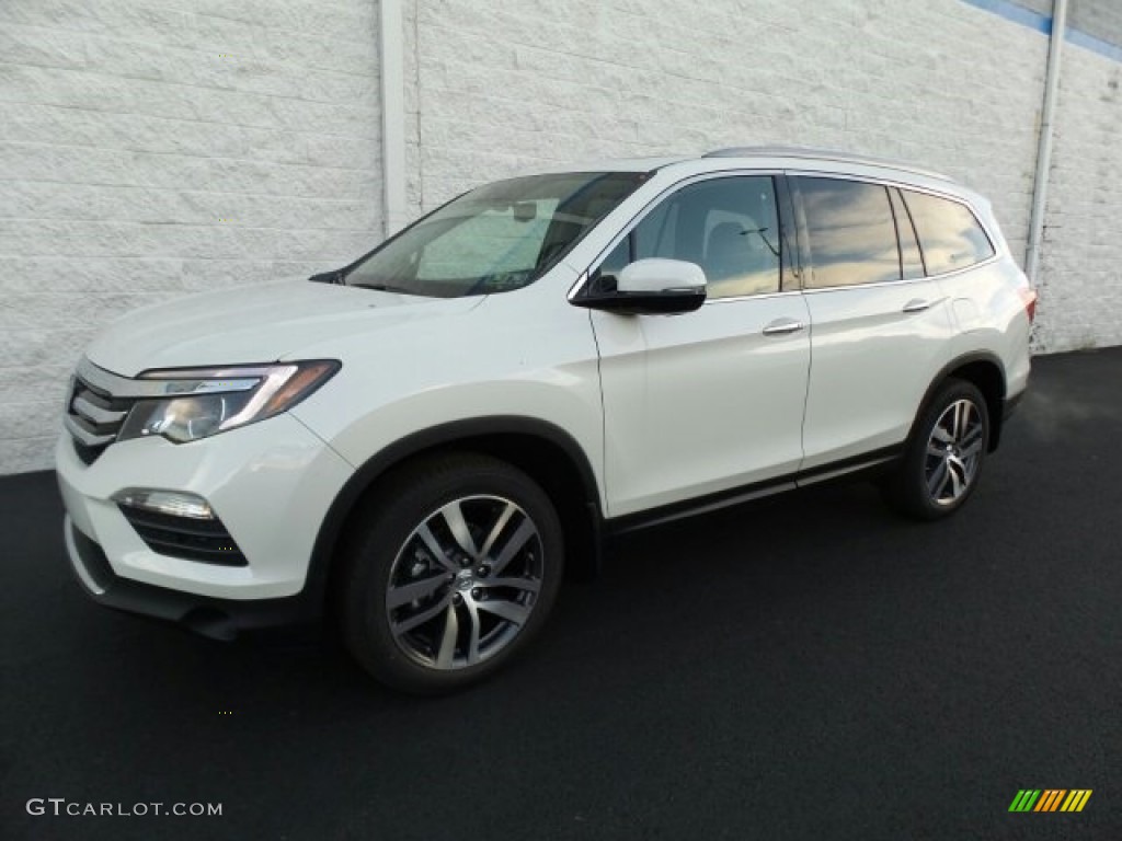 2017 Pilot Elite AWD - White Diamond Pearl / Black photo #5