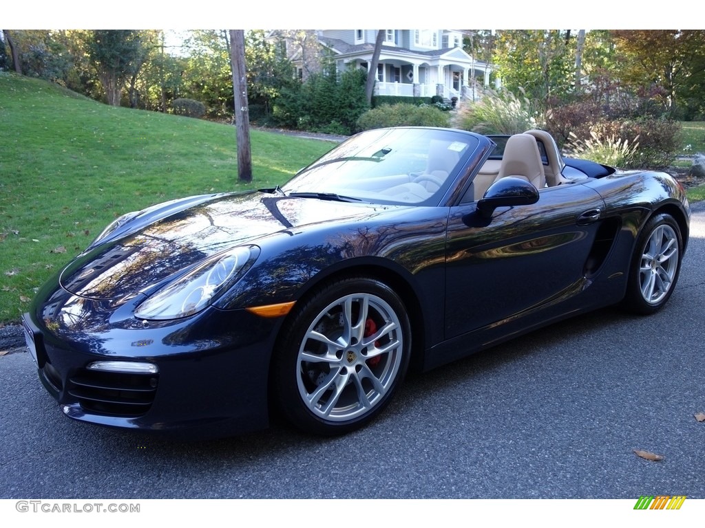 2016 Boxster S - Dark Blue Metallic / Luxor Beige photo #1