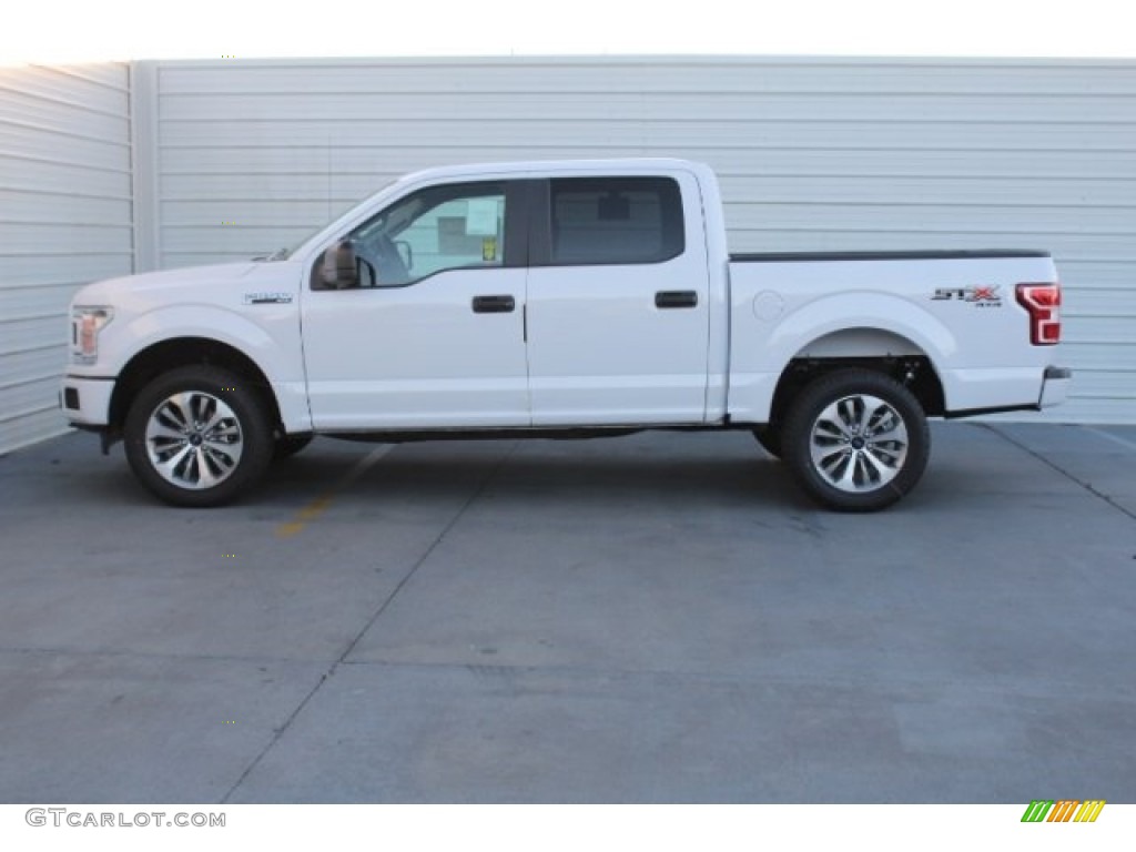 2018 F150 XL SuperCrew 4x4 - Oxford White / Earth Gray photo #5