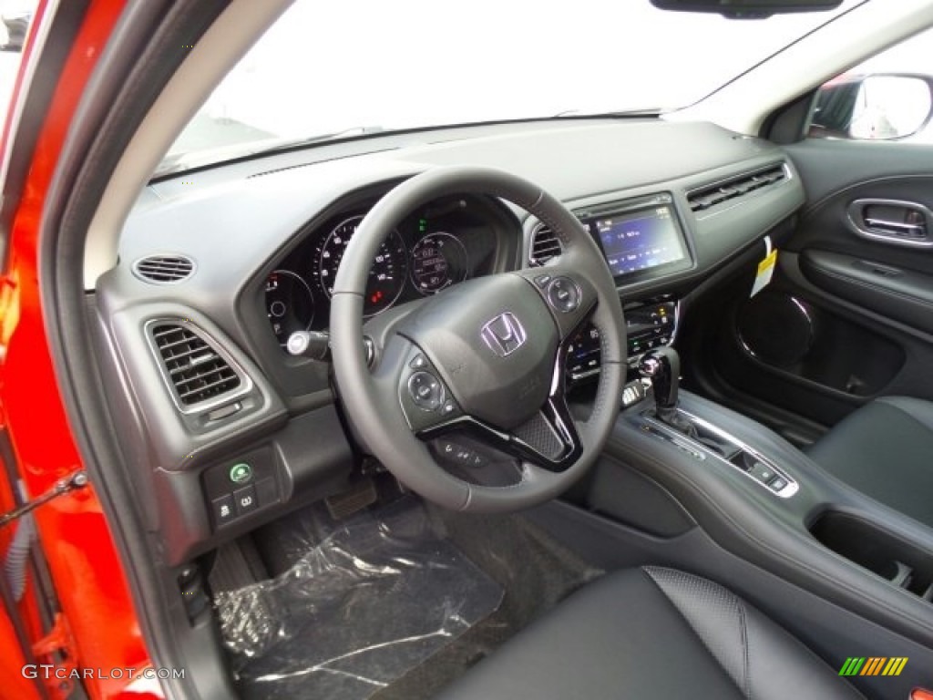 2018 Honda HR-V EX-L AWD Black Dashboard Photo #123818151