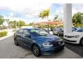 2017 Silk Blue Metallic Volkswagen Jetta SE  photo #1