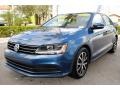 2017 Silk Blue Metallic Volkswagen Jetta SE  photo #5