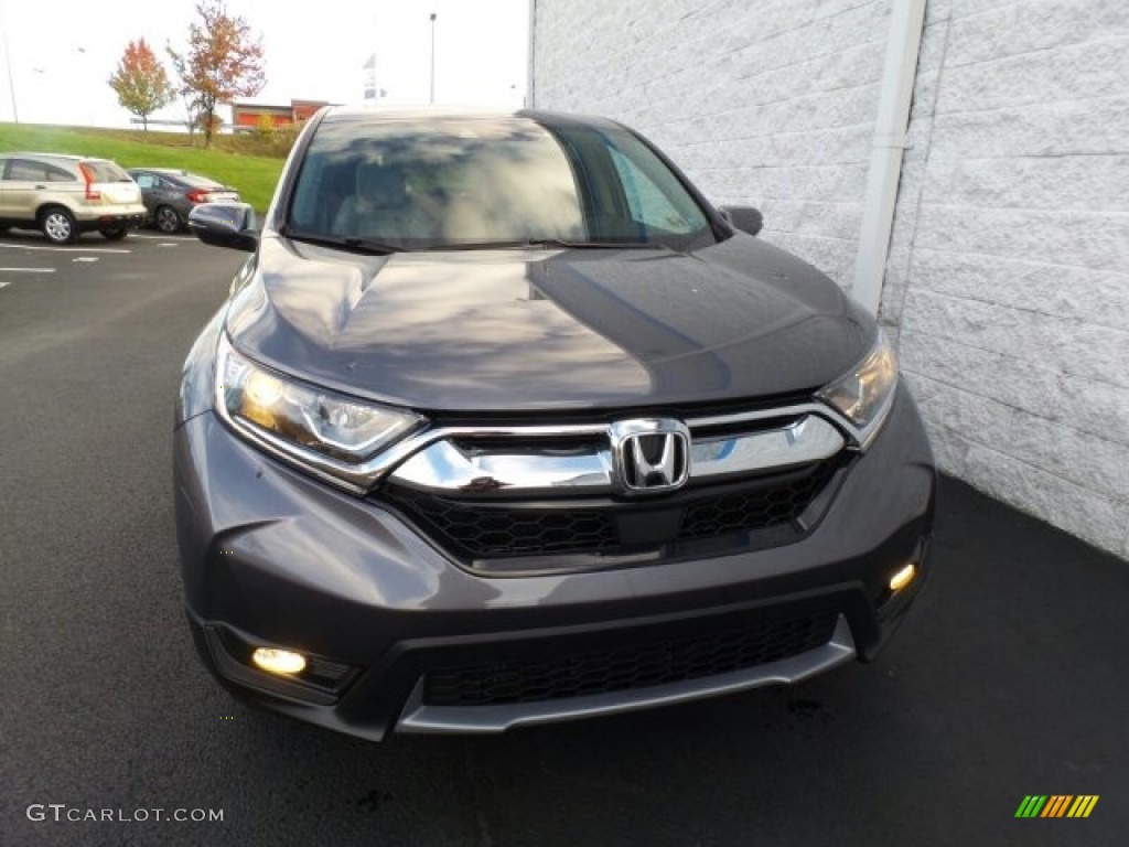 2018 CR-V EX-L AWD - Modern Steel Metallic / Gray photo #3