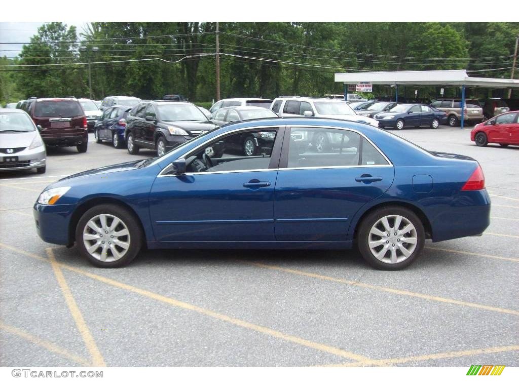 2006 Accord EX-L V6 Sedan - Sapphire Blue Pearl / Black photo #19