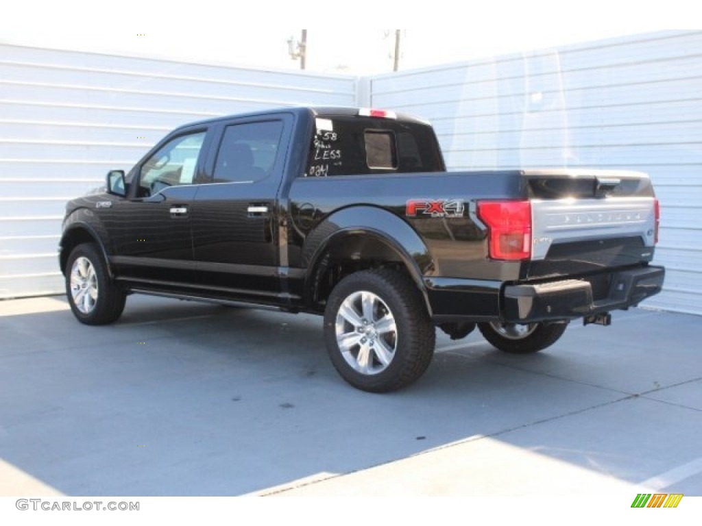 2018 F150 Platinum SuperCrew 4x4 - Shadow Black / Black photo #6