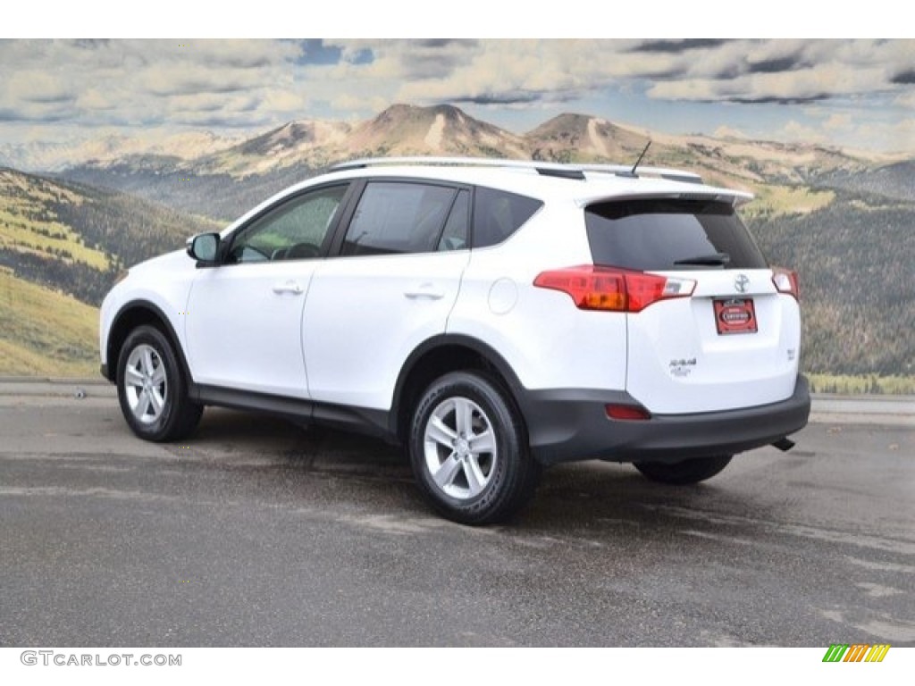 2014 RAV4 XLE AWD - Super White / Ash photo #8