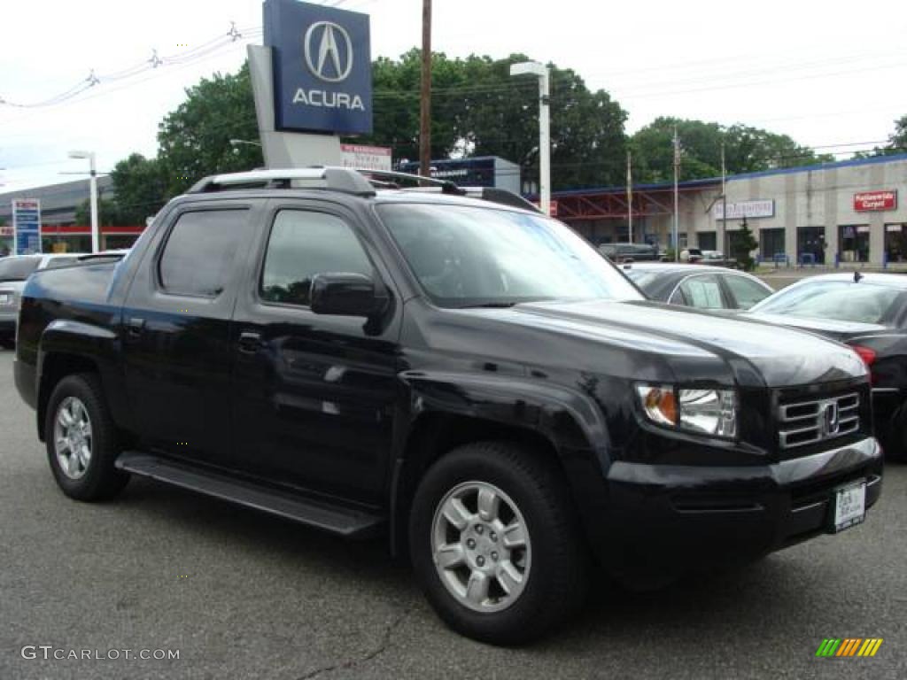 2006 Ridgeline RTL - Nighthawk Black Pearl / Beige photo #1