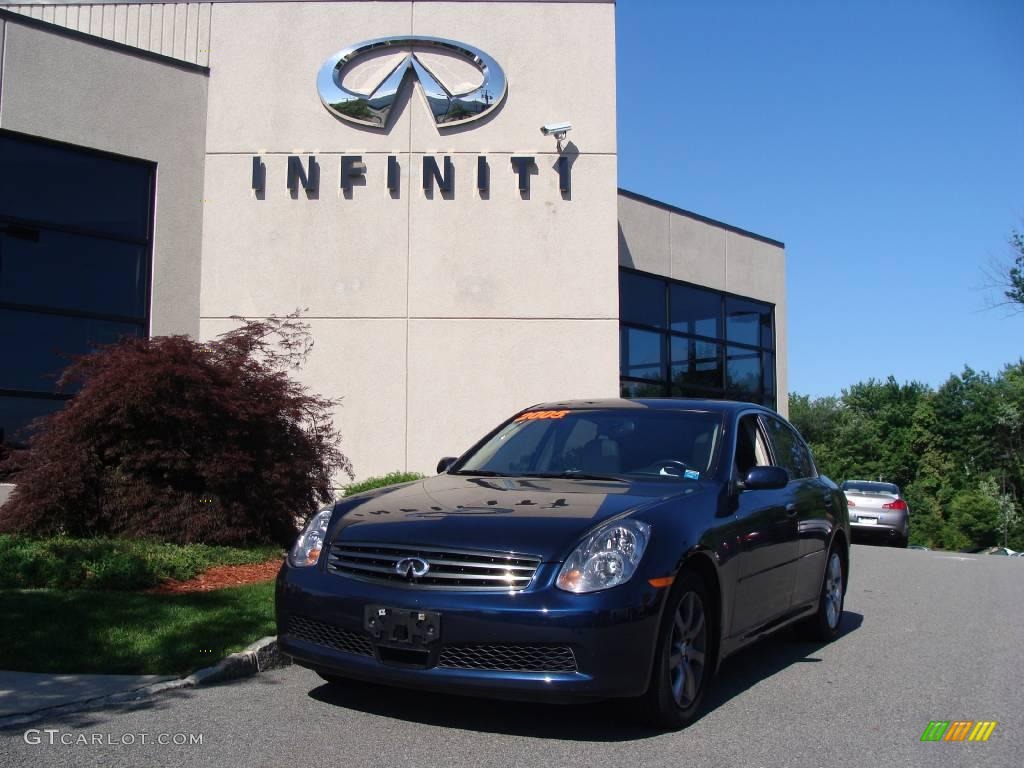 2005 G 35 x Sedan - Twilight Blue Pearl / Graphite photo #1