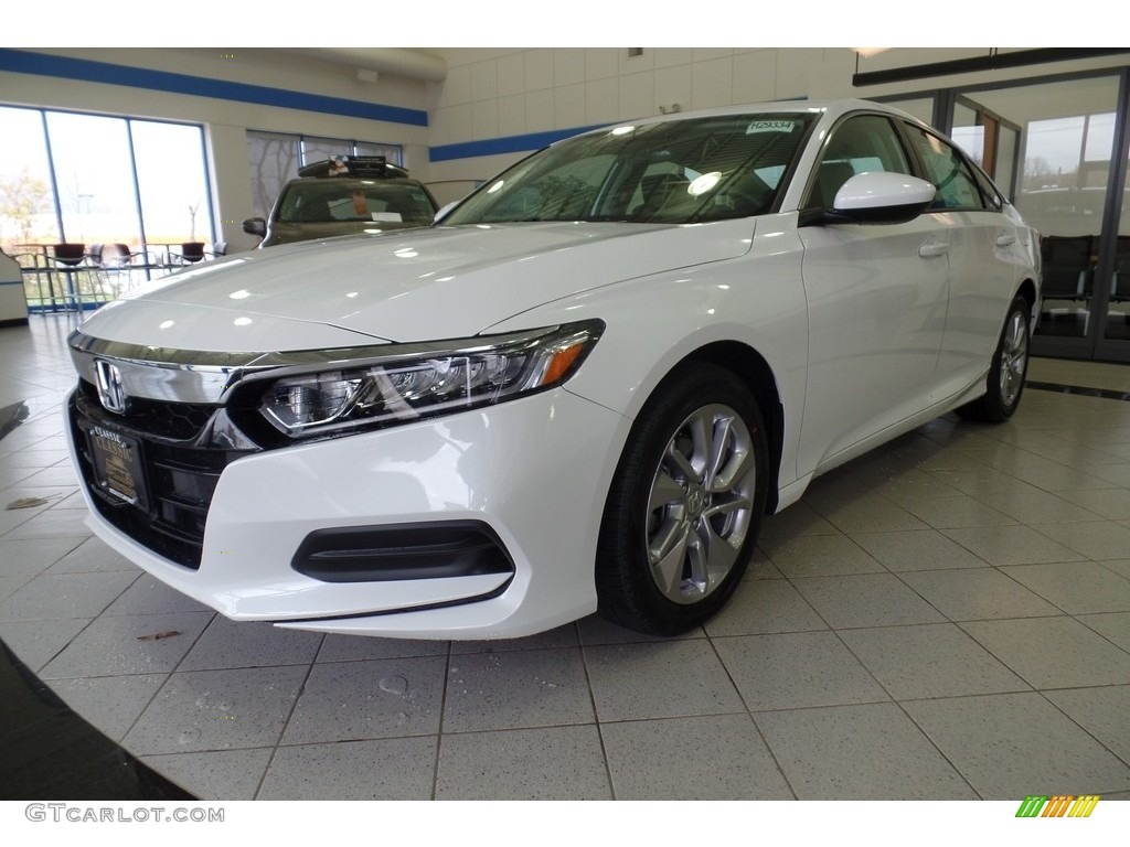 2018 Accord LX Sedan - Platinum White Pearl / Black photo #1