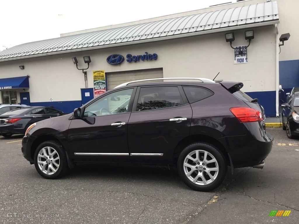 2011 Rogue S AWD Krom Edition - Black Amethyst / Black photo #6