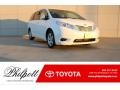 Super White 2017 Toyota Sienna LE