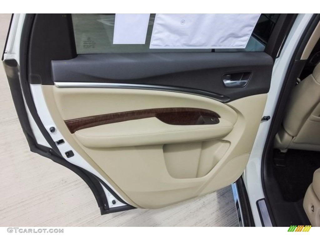 2018 Acura MDX Standard MDX Model Parchment Door Panel Photo #123828588