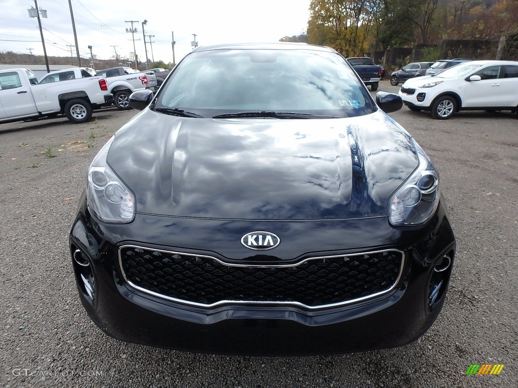 2018 Sportage LX AWD - Black Cherry / Black photo #8