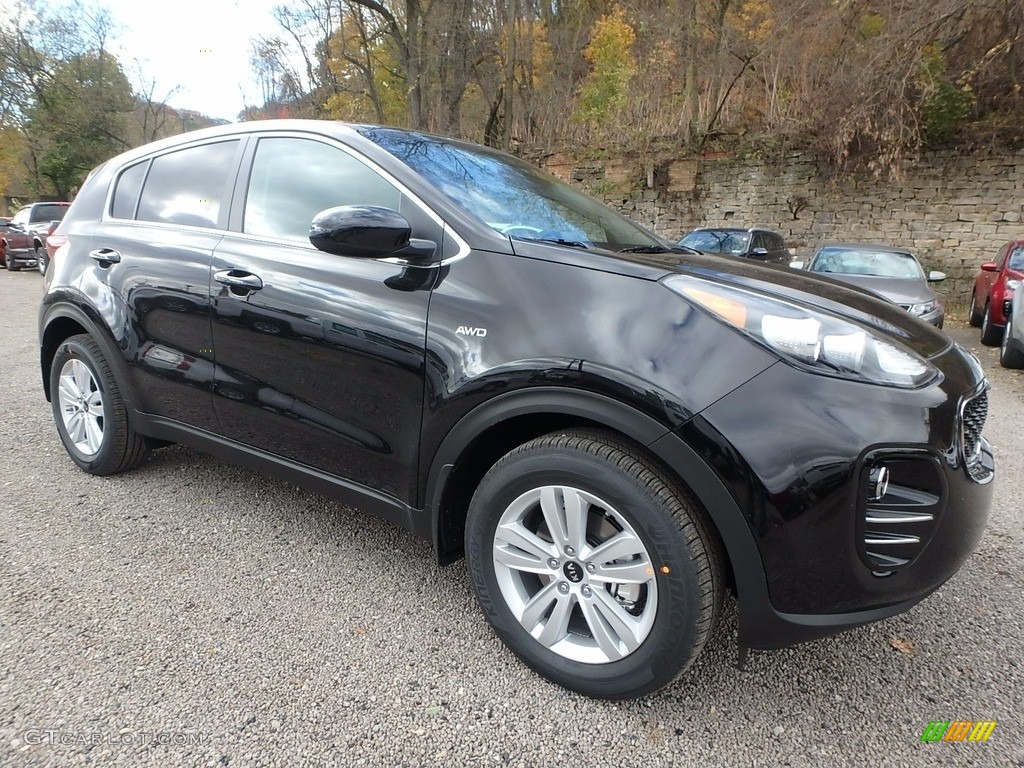 Black Cherry 2018 Kia Sportage LX AWD Exterior Photo #123828855