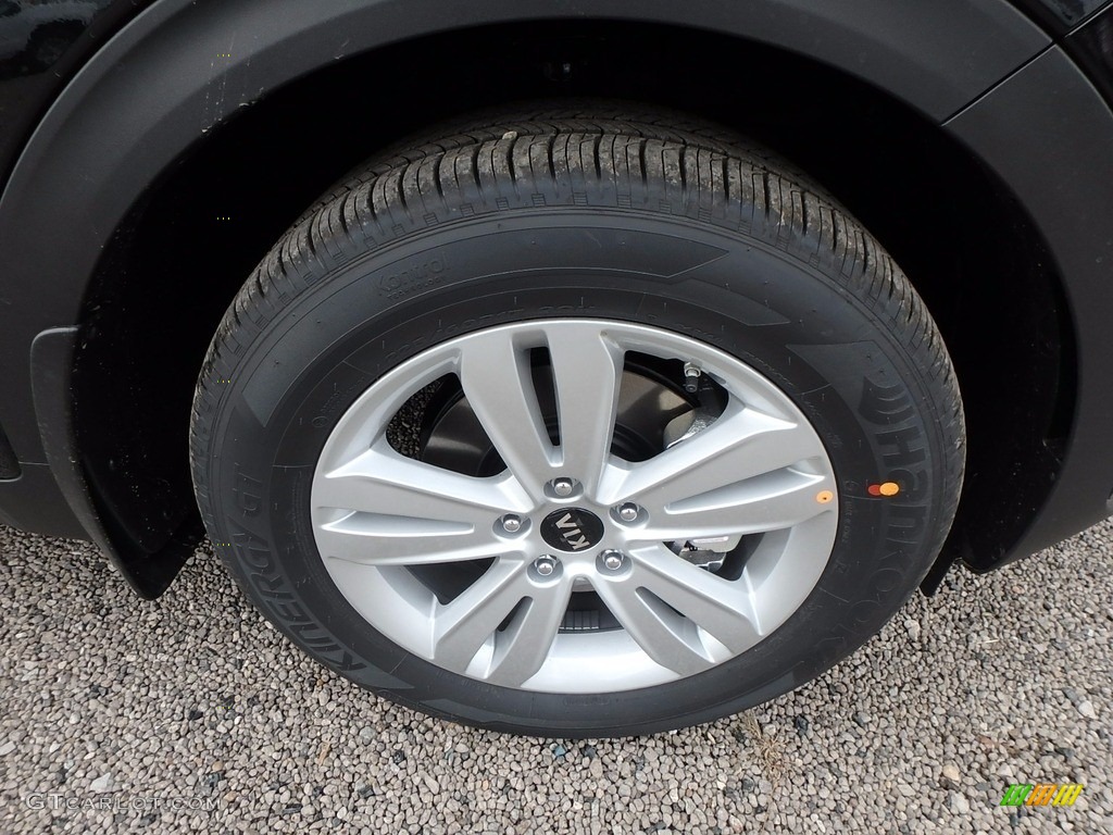 2018 Sportage LX AWD - Black Cherry / Black photo #10