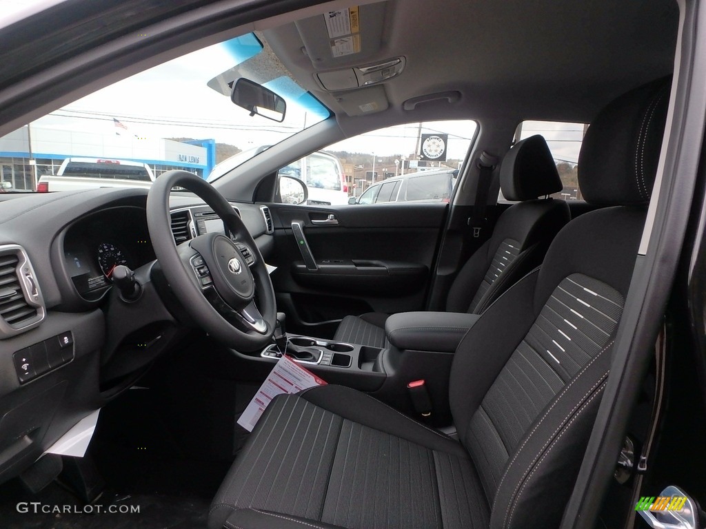 2018 Sportage LX AWD - Black Cherry / Black photo #11