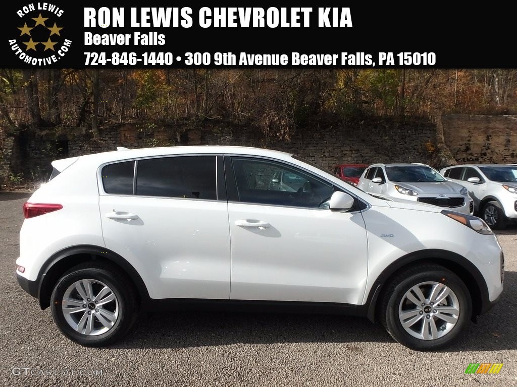 Clear White Kia Sportage