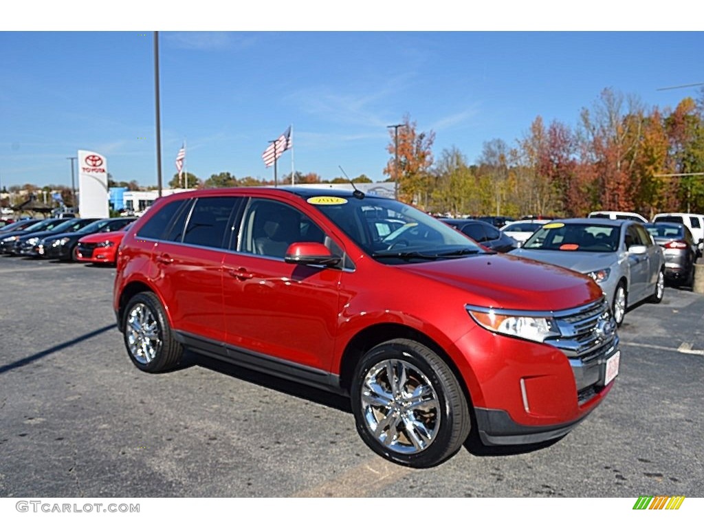 2012 Edge Limited AWD - Red Candy Metallic / Charcoal Black photo #1