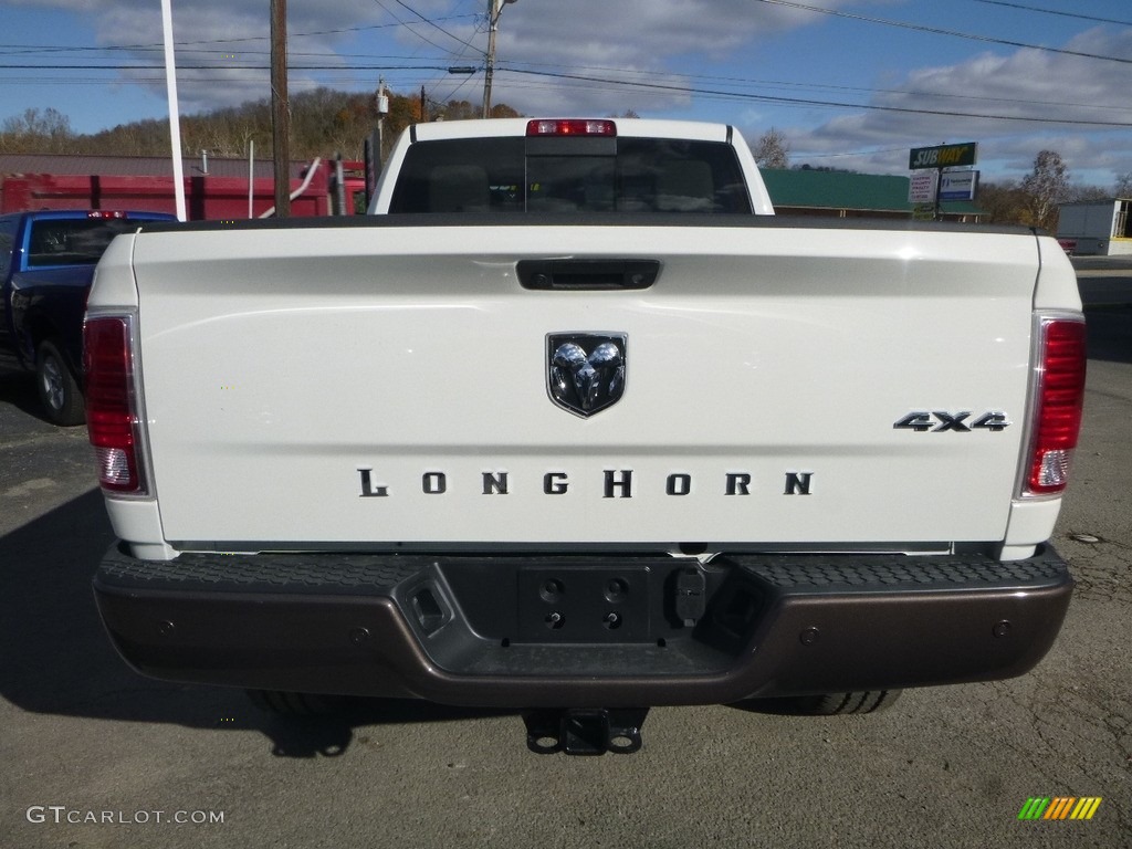 2018 2500 Laramie Longhorn Crew Cab 4x4 - Pearl White / Brown/Light Frost Beige photo #4