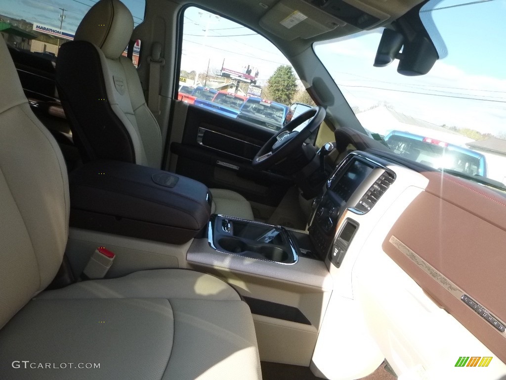 2018 2500 Laramie Longhorn Crew Cab 4x4 - Pearl White / Brown/Light Frost Beige photo #10