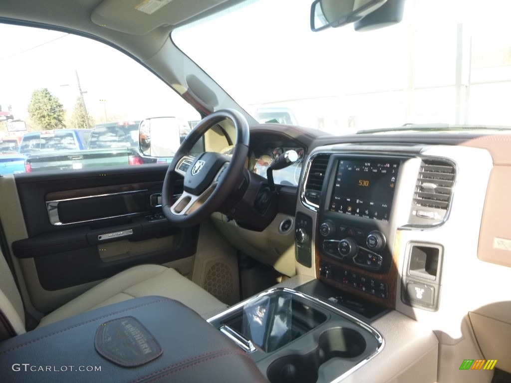 2018 2500 Laramie Longhorn Crew Cab 4x4 - Pearl White / Brown/Light Frost Beige photo #11