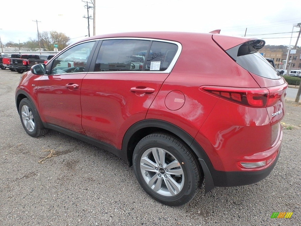 2018 Sportage LX AWD - Hyper Red / Black photo #5