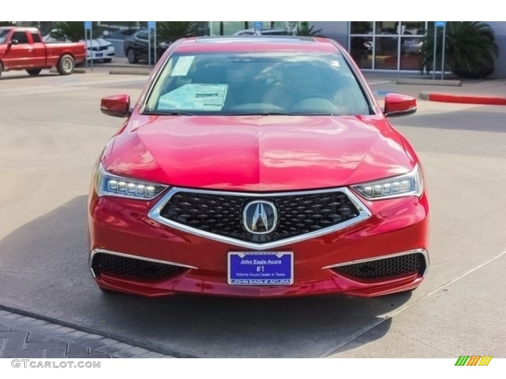 2018 TLX V6 Technology Sedan - San Marino Red / Parchment photo #2