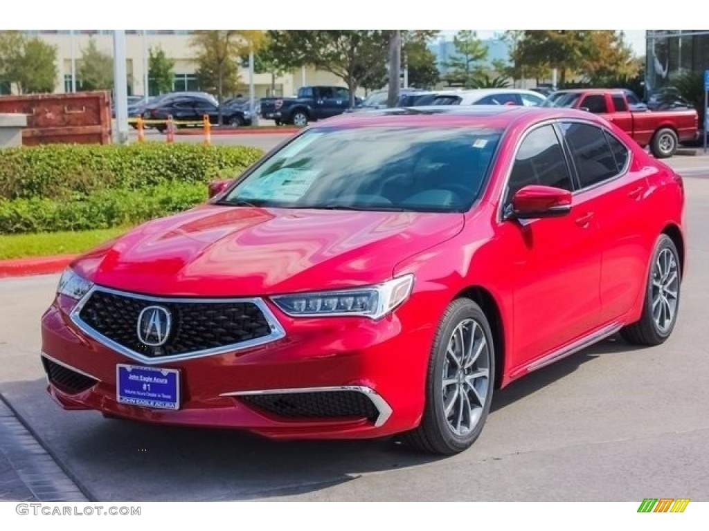 2018 TLX V6 Technology Sedan - San Marino Red / Parchment photo #3