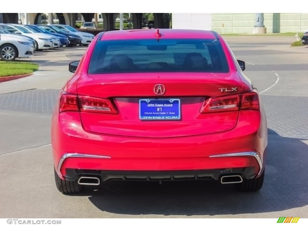 2018 TLX V6 Technology Sedan - San Marino Red / Parchment photo #6