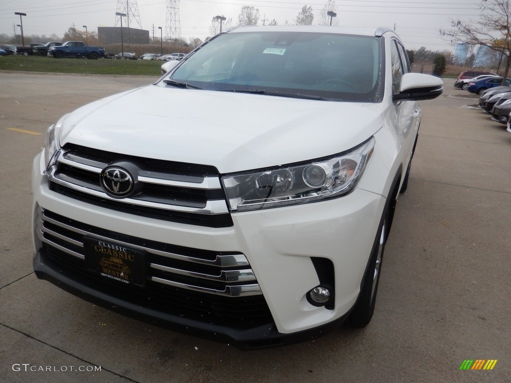 2018 Highlander Limited AWD - Blizzard White Pearl / Saddle Tan photo #1