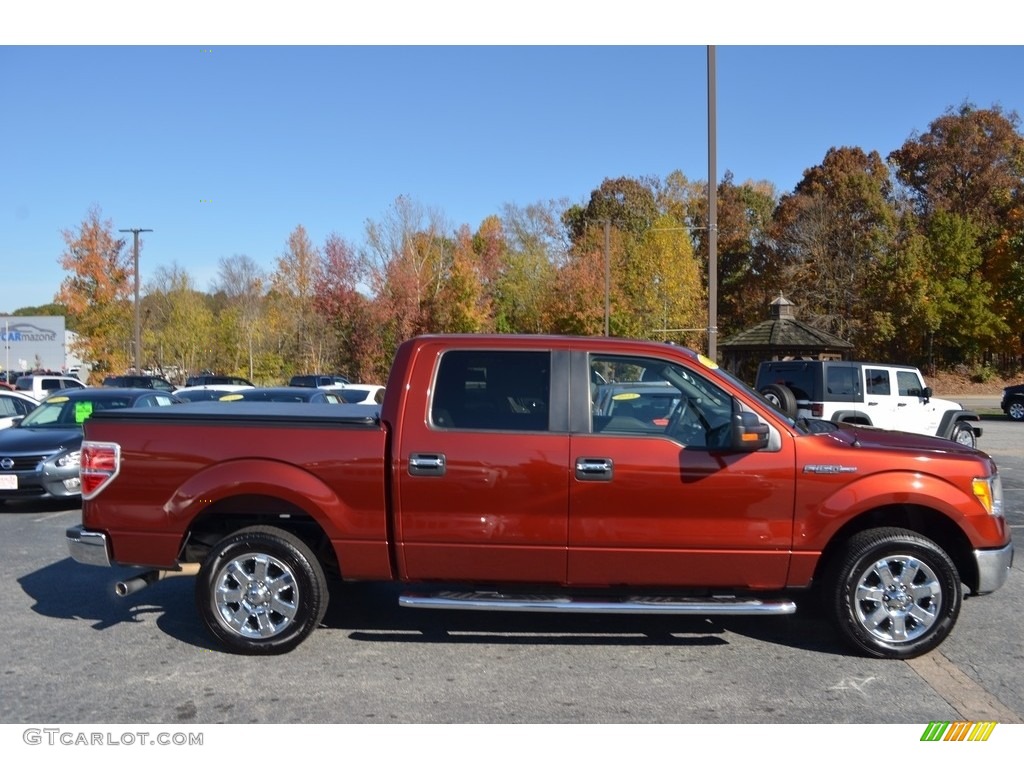 2014 F150 XLT SuperCrew - Sunset / Steel Grey photo #2