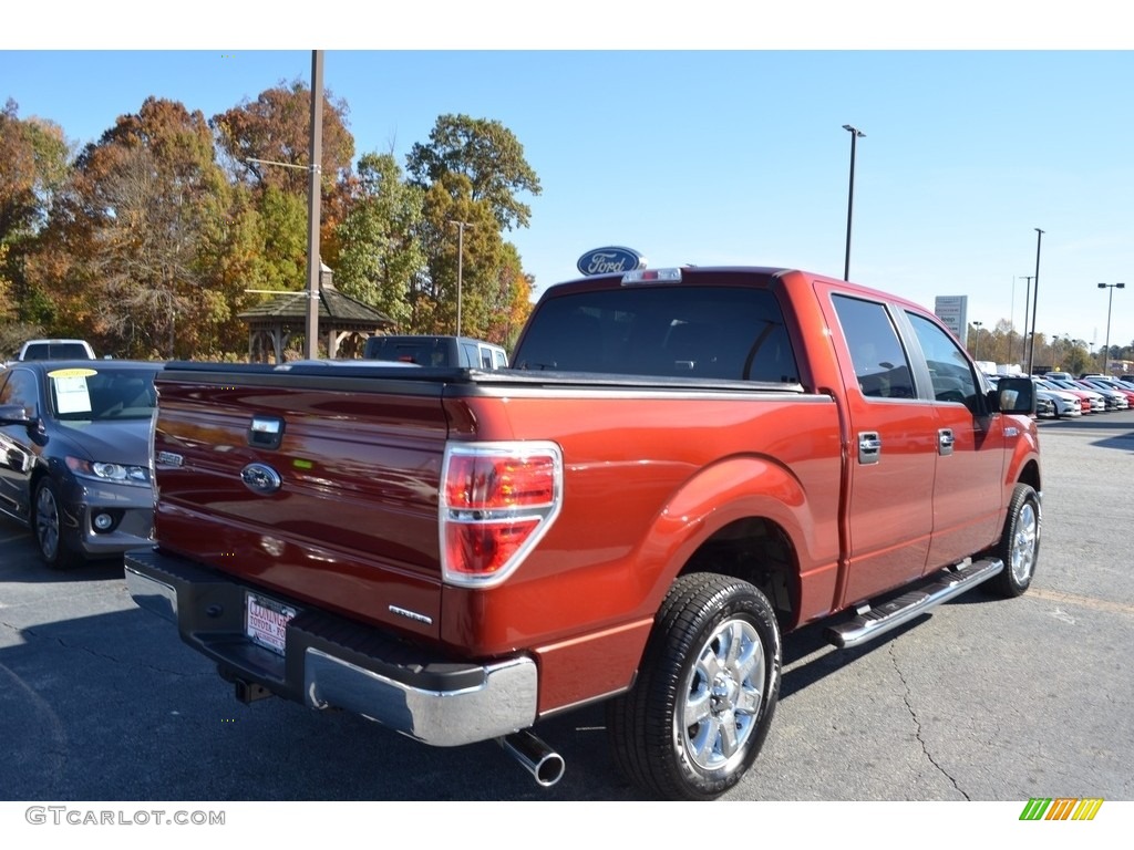 2014 F150 XLT SuperCrew - Sunset / Steel Grey photo #3